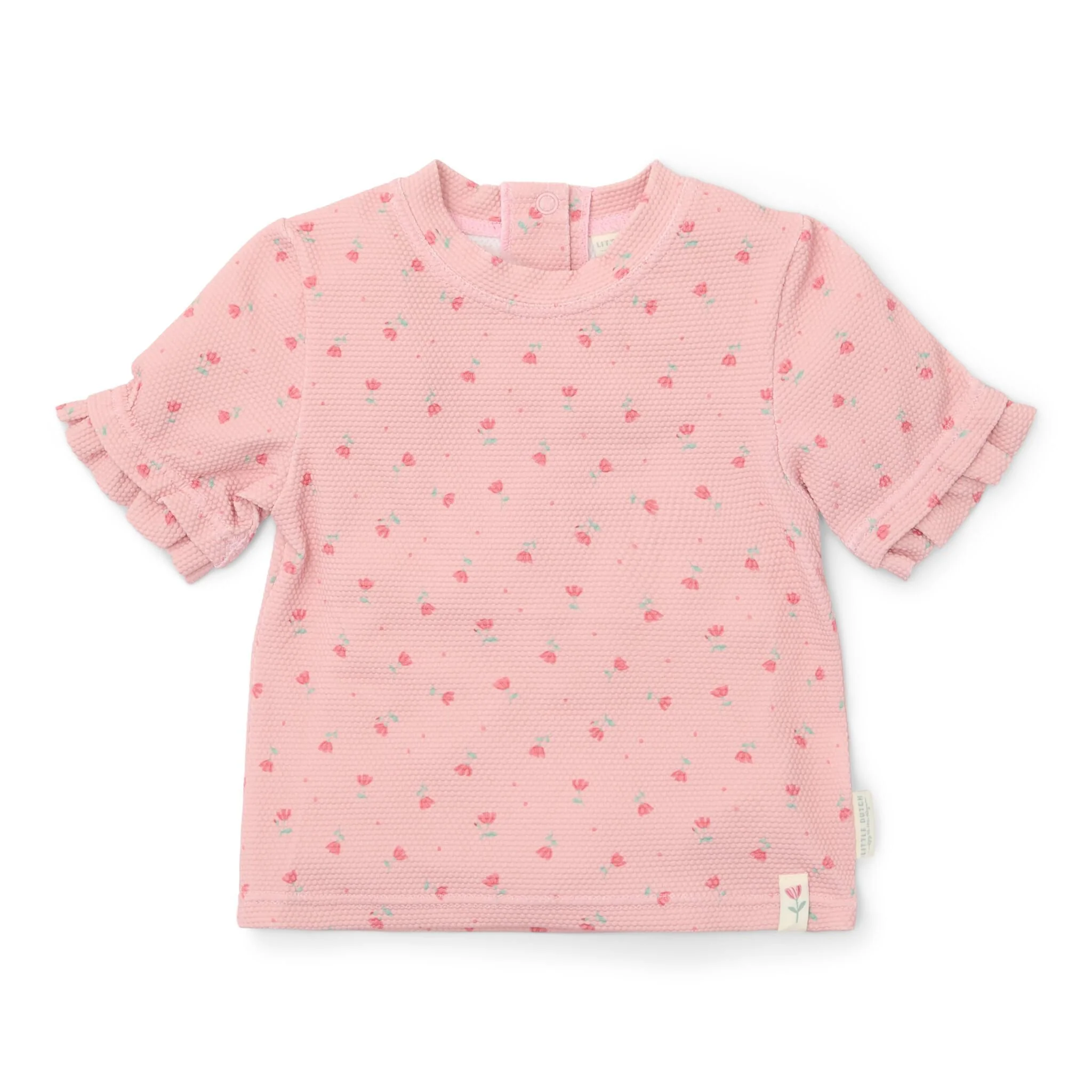 Swim shirt short sleeve - Light pink - Sunny Flowers